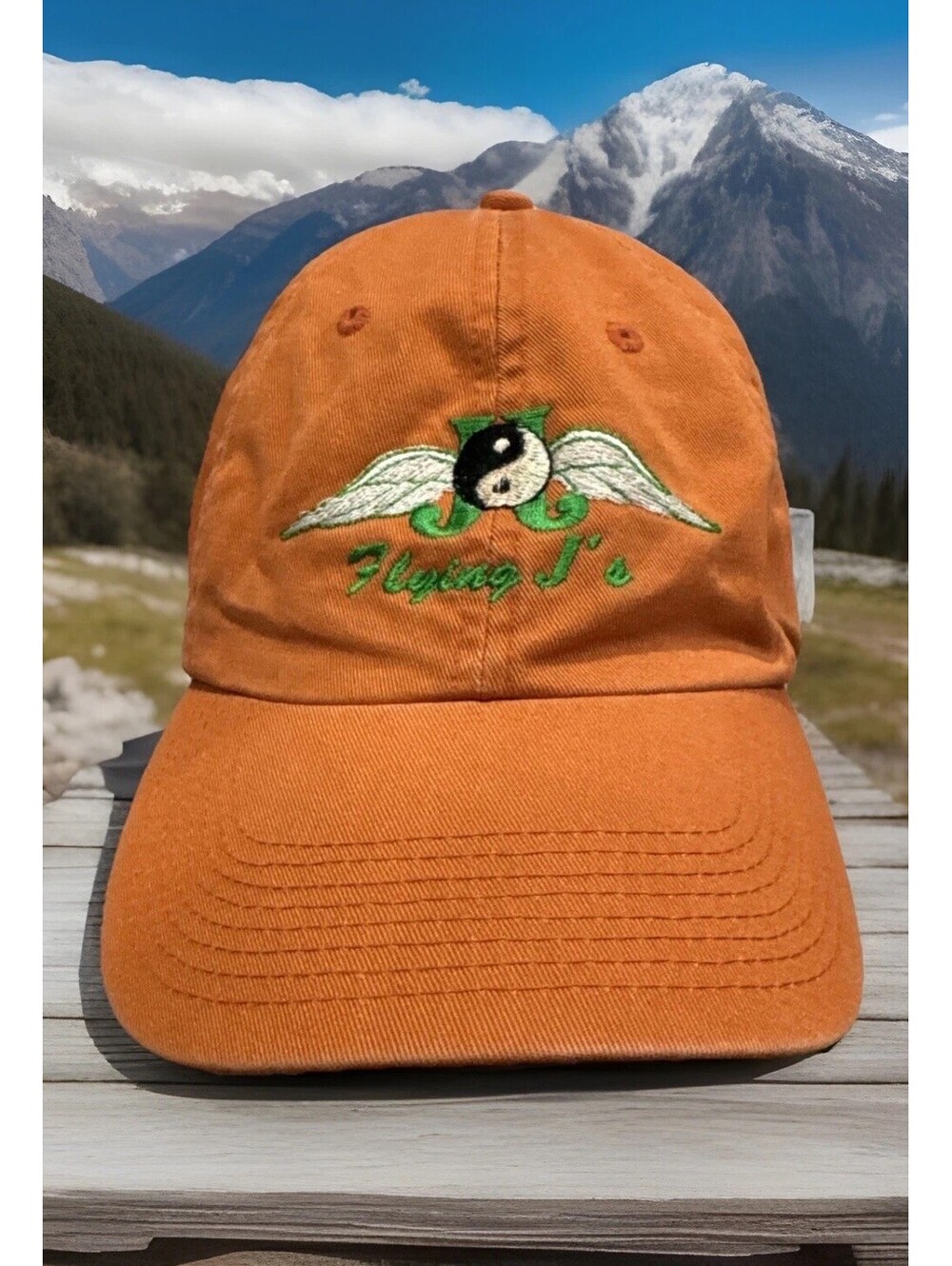 Flying J’s Yin & Yang Orange Baseball Cap